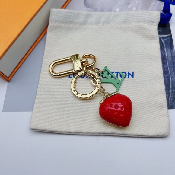 Louis Vuitton Strawberry Keychain - Picture 1 of 5